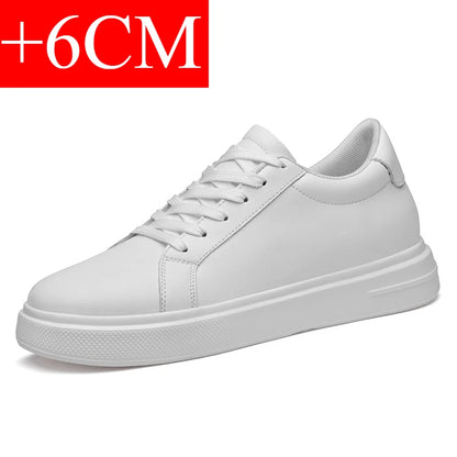Baskets pour homme, chaussures rehaussantes, semelles rehaussantes, talons hauts de 6 à 10 cm, chaussures en cuir, chaussures de sport, chaussures pour homme