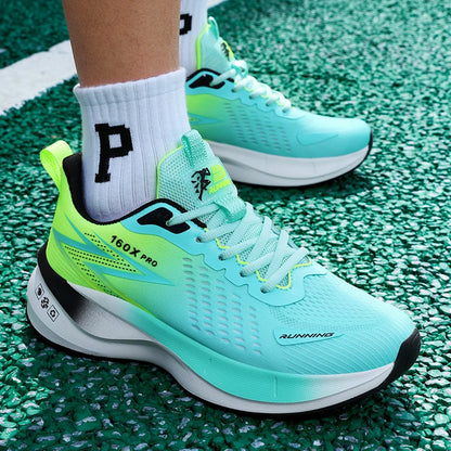 Specialiserede løbesko til maraton, åndbare og lette sportssneakers til mænd og kvinder med carbonplade, komfortable atletiksko med skridsikker sål