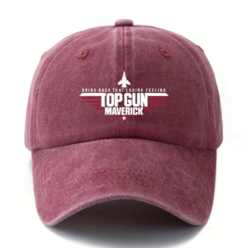 "TOP GUN MAVERICK" Men'S Classic Vintage Baseball Cap, Adjustable  Hat with Curved Brim, Casual Outdoor Sports