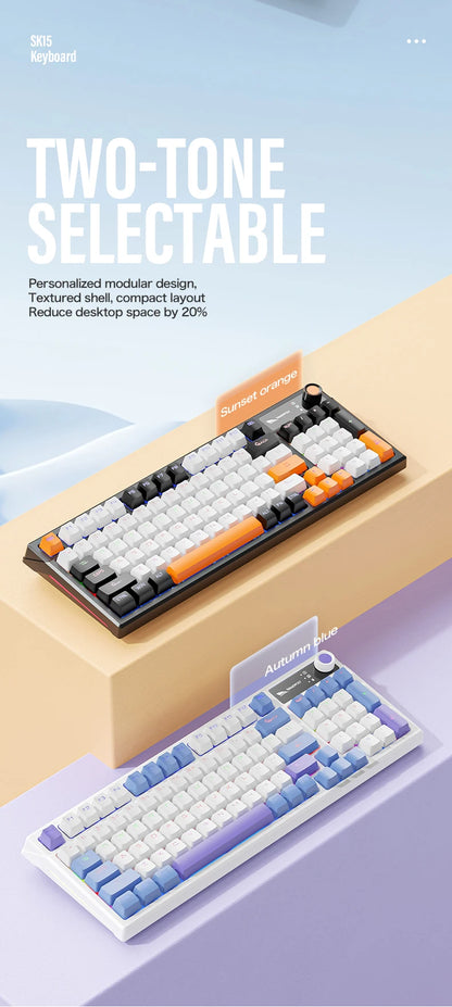 SMAILWOLF SK15 Mechanical keyboard wired full-key rollover gaming e-sports notebook office 98 keys customized in Russian