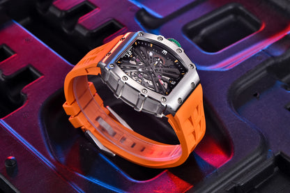Reloj de cuarzo para hombre PAGANI DESIGN 2026 nuevo, movimiento VH65, esfera esqueleto, resistente al agua 100M, deportivo rectangular, cristal de zafiro