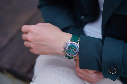 FARASUTE Retro Japan VK64 Quartz Movement Chronograph Wristwatch For Male Fashion Sapphire Sports Watches Men Clock reloj hombre