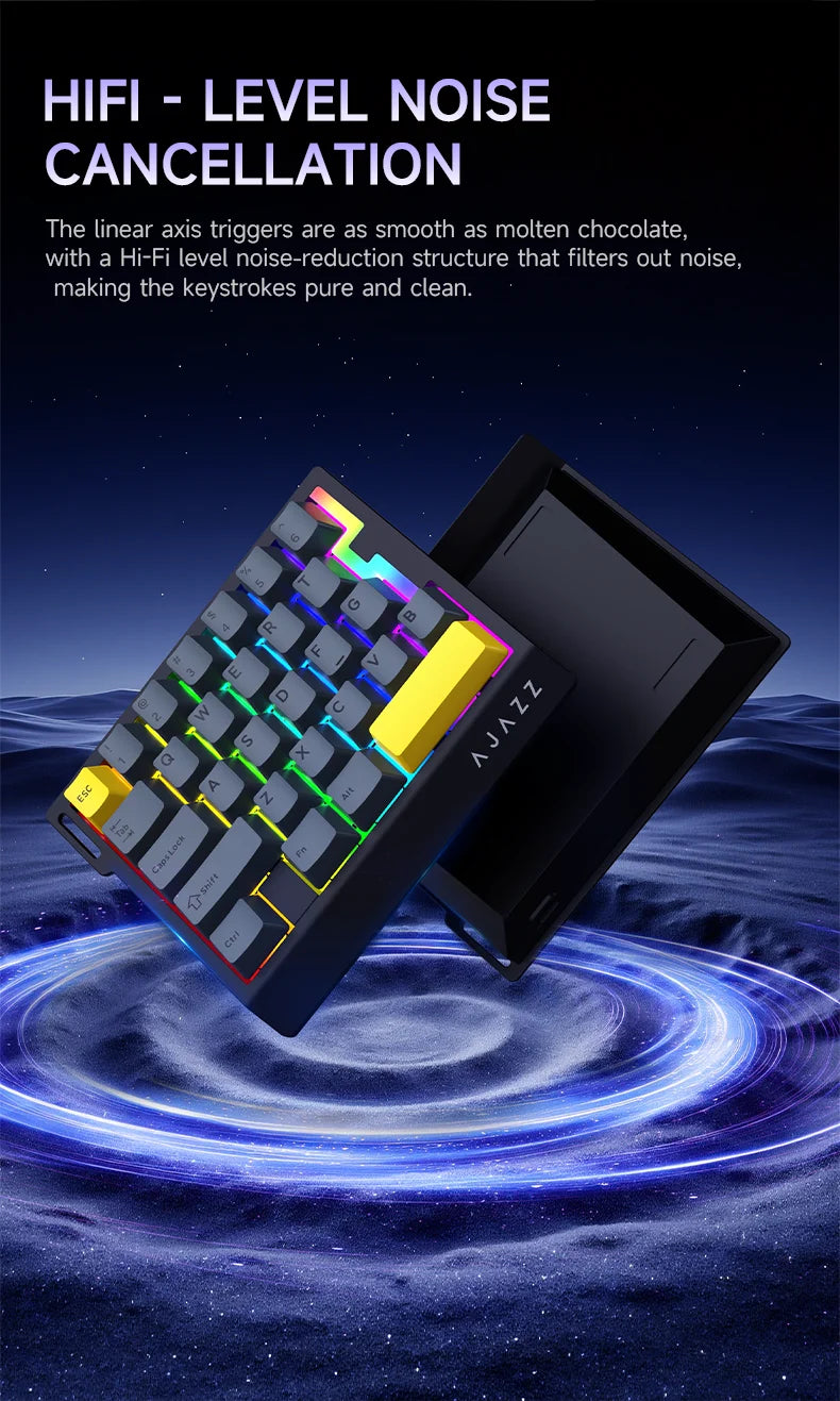 AJAZZ AK029 Wired One Handed Keyboard HE Magnetic Switch 8000Hz 29 Keys RGB Mini Gaming Mechanical Keyboard for PC Gamer