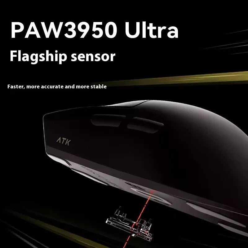 ATK X1 Series Wireless Bluetooth Mouse Paw3950/Ultra 8k Lightweight 49g Three Mode Mouse Fps Gamer Mouse Custom Gift