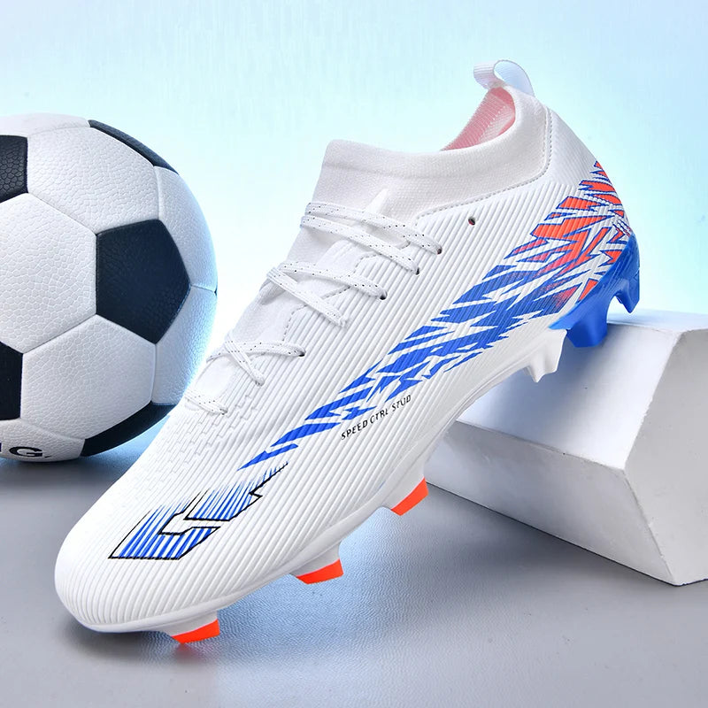 Nouvelles chaussures de football professionnelles pour hommes, chaussures de football antidérapantes, unisexes, respirantes, chaussures de futsal, nouvelles chaussures à crampons, livraison directe, ultralégères