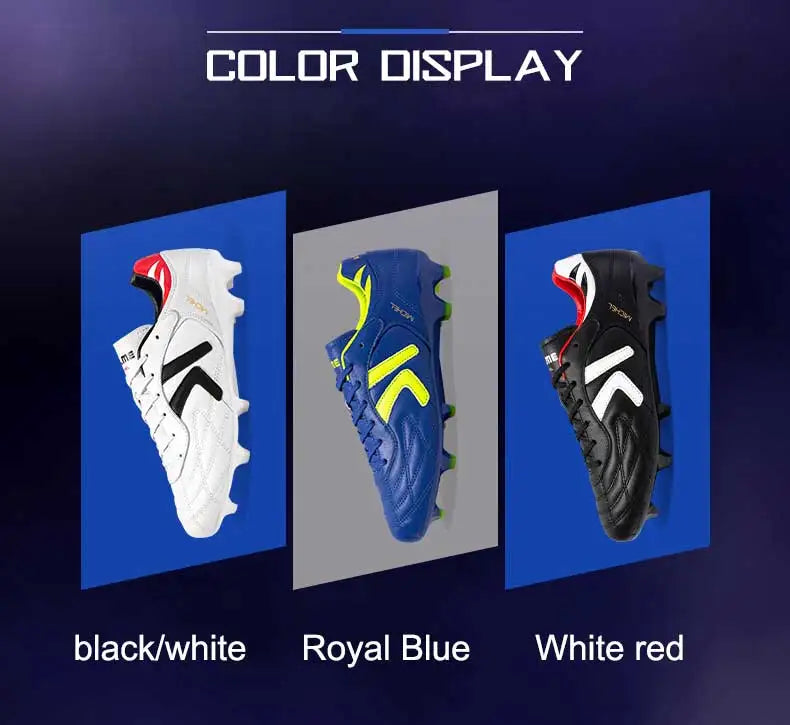 KELME FG Soccer Shoes Original Cow-Skin Sneakers Men Professional Grass Non-Slip Sports Training Football Boots ZX80011018