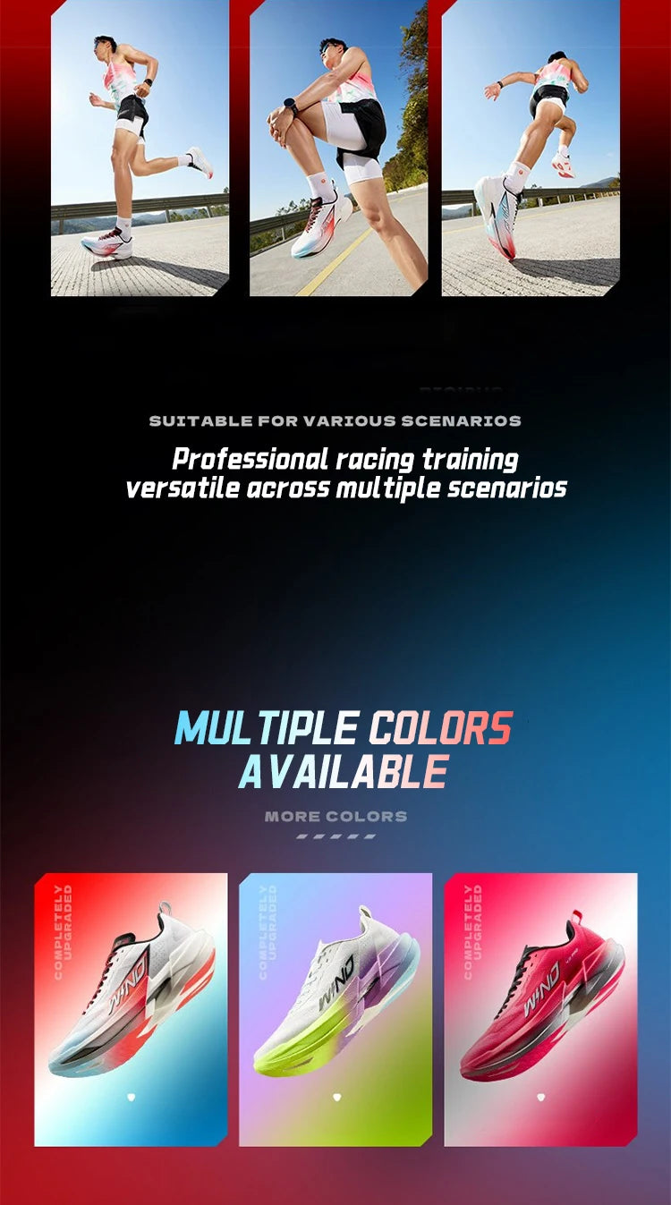 QIAODAN WIND 4PRO Carbon Plate Marathon Shoes Men Professional Racing Sneakers 2026 Breathable Running Sports Shoes QDB023262291