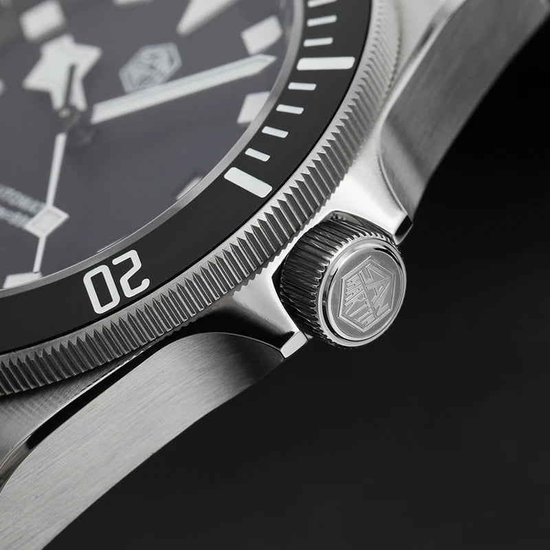 San Martin SN0121TD Titan-Taucheruhr ST2130 Automatikwerk Uhren Grade5 Titan 120 Klicks wasserdicht 300m Armbanduhr