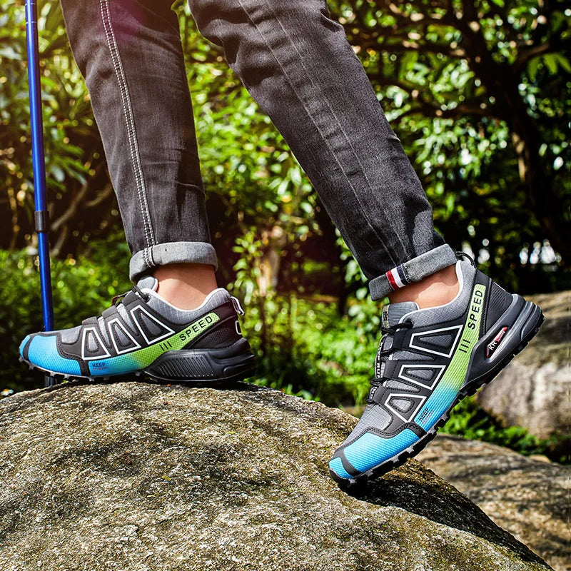 Lockless Fahrradschuhe für Herren, rutschfeste Outdoor-Mountain-Cross-Country-Wanderschuhe, atmungsaktive Sportschuhe, Rennradschuhe