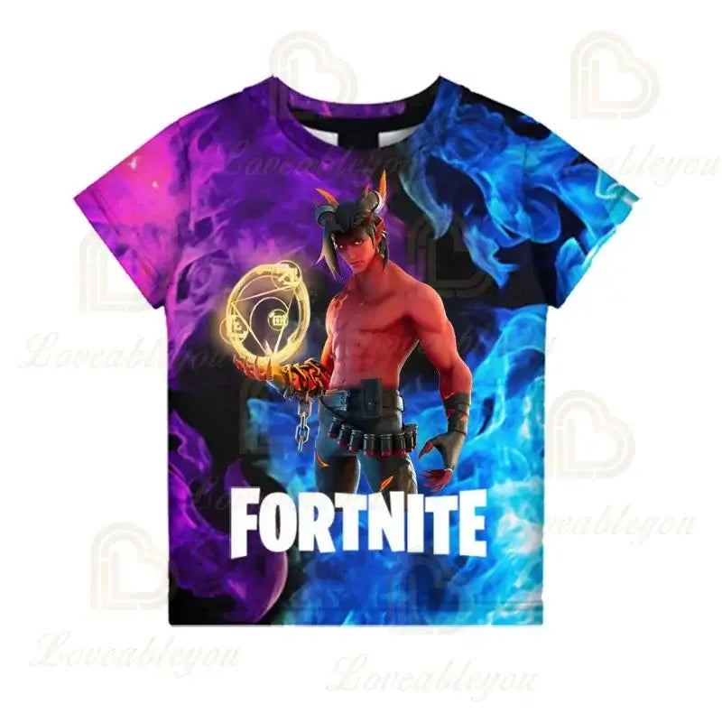 Fortnite Victory Game 3D T-shirt Babys Clothing Harajuku Tshirt Children Cute Kids  Battle Royale Hero Tops Boys Girls