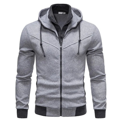 Autumn men's sportswear long sleeved jacket hooded sweatshirt zipper opening jacket men's hooded sweatshirt slim fit men's cloth, produit gaming premium Fraquane, équipement gamer
