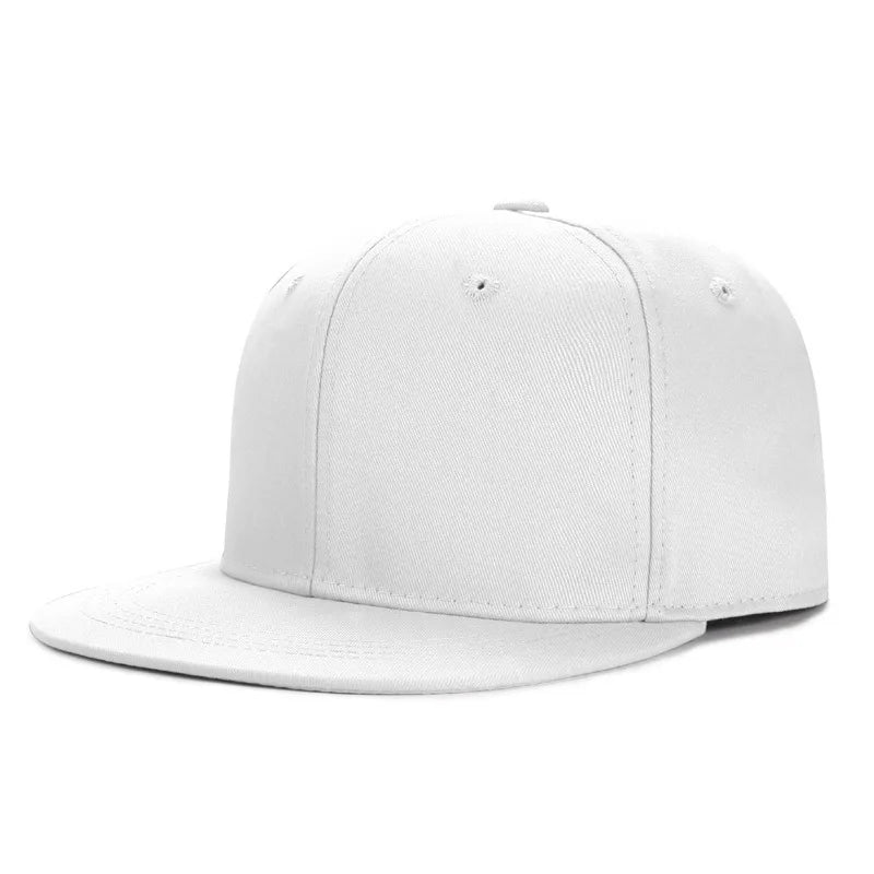 Partihandel 40 färger Justerbara platta snapback-kepsar med skärm Dam Mode Polyester Enfärgad basebollkeps Herr Hiphop Blank sportkeps