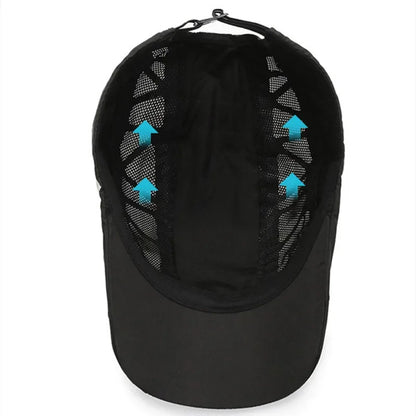 Unisex SPORTS med bogstavtryk, hurtigtørrende baseballkasket, solhatte, udendørs sommerkasketter i åndbart net, solskærmkasketter, baret, visir, golfhat