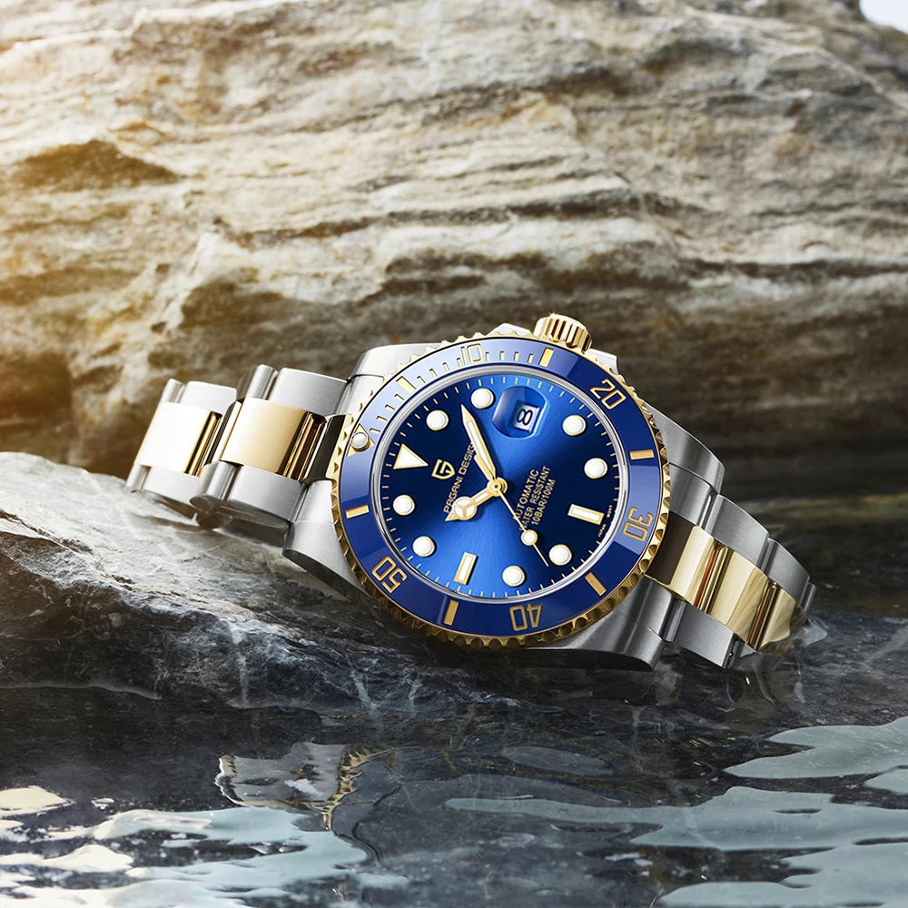 New PAGANI DESIGN Diving Automatic Mechanical Watch Luxury Sports Waterproof Watch Stainless Steel Sapphire Luminous Watch for Men