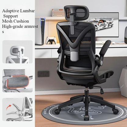 Adjustable Breathable Mesh High Density Sponge Seat Ergonomic Gaming Chair 3D Lumbar Support Racing Swivel