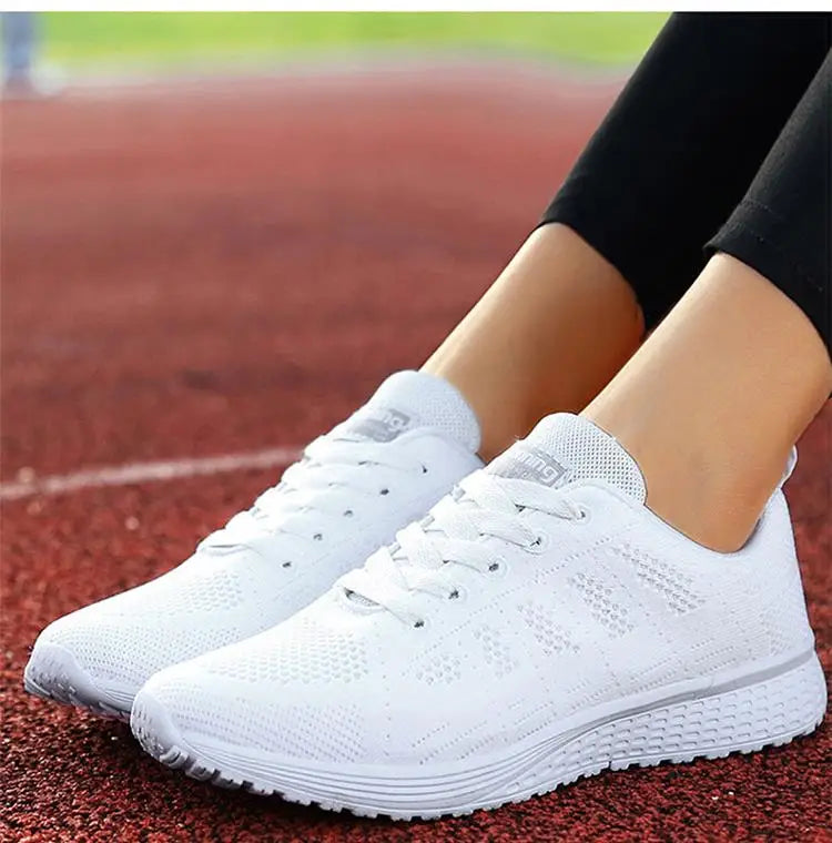 Damen-Flache Schuhe, Schnürschuhe, Freizeitsneaker, Damenschuhe, weiche Zapatos Mujer, große Größen