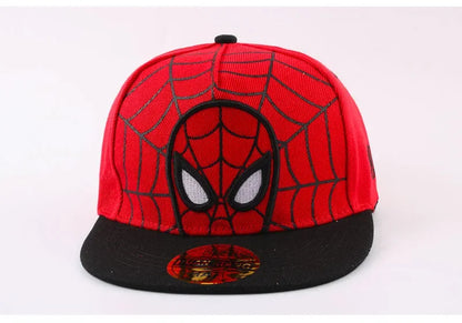 *2026 HotAnime Cartoon Spiderman Hats for Kids Toddler  Baseball Cap Spring Snapback Hip Hop Adjustable Caps