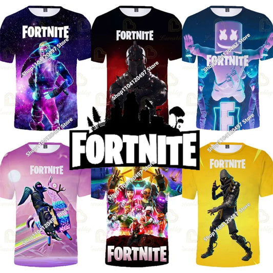 Fortnite Boys Clothes T Shirt Victory Hero Child Kids T-shirt Battle Royale 3d Girls Short Sleeve Tees Tshirt