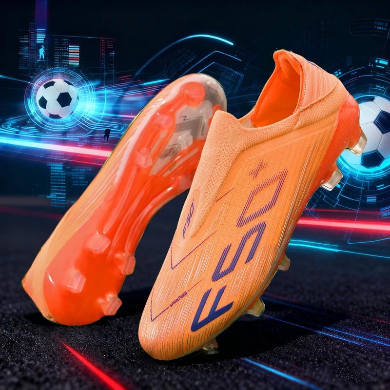 New Men's Soccer Shoes Futsal Football Boots Sneakers Match Grass Cleats High-Quality Non-Slip Indoor Hot-Selling High-Top Outdoor