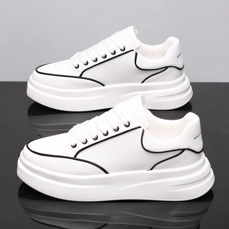 Kleine witte schoenen voor koppels Heren- en damesschoenen Sportschoenen Heren-sneakers Met verhoogde binnenzool Casual sportschoenen