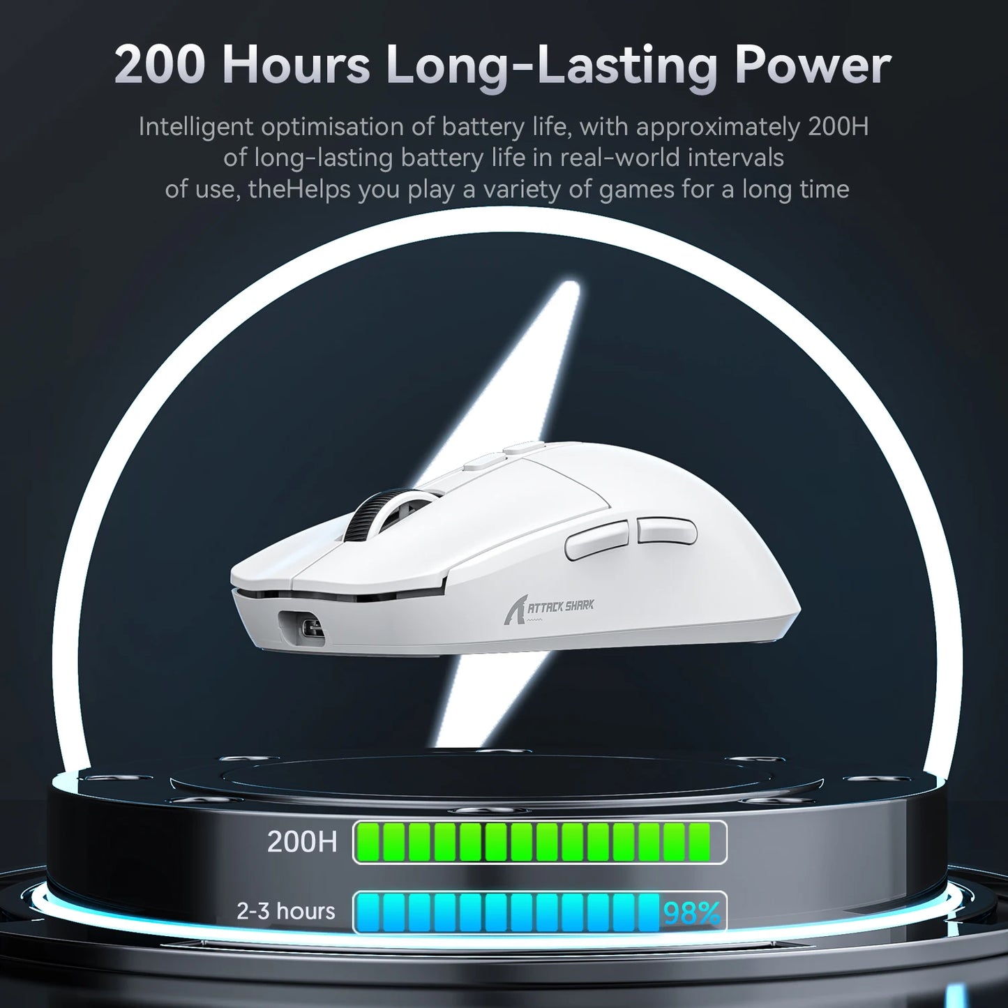 X6 Attack Shark Mouse RGB Touch Magnetic Charging Base Tri-Mode Connection Macro Pro Gaming Mouse