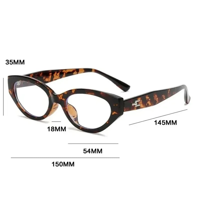 EYORA Vintage Cat Eye Reading Glasses Women Anti Blue Ray Myopia Eyewear Photochromic Progressive Prescription Optical Glasses