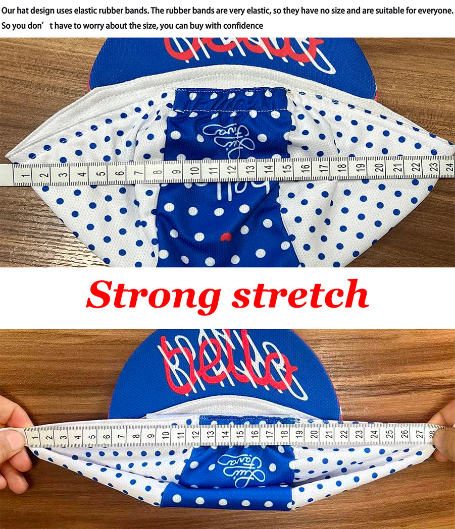 Polyester Quick Dry Cycling Men's Caps Road Bike Sports  Universal Size Summer Cool Cartoon Print