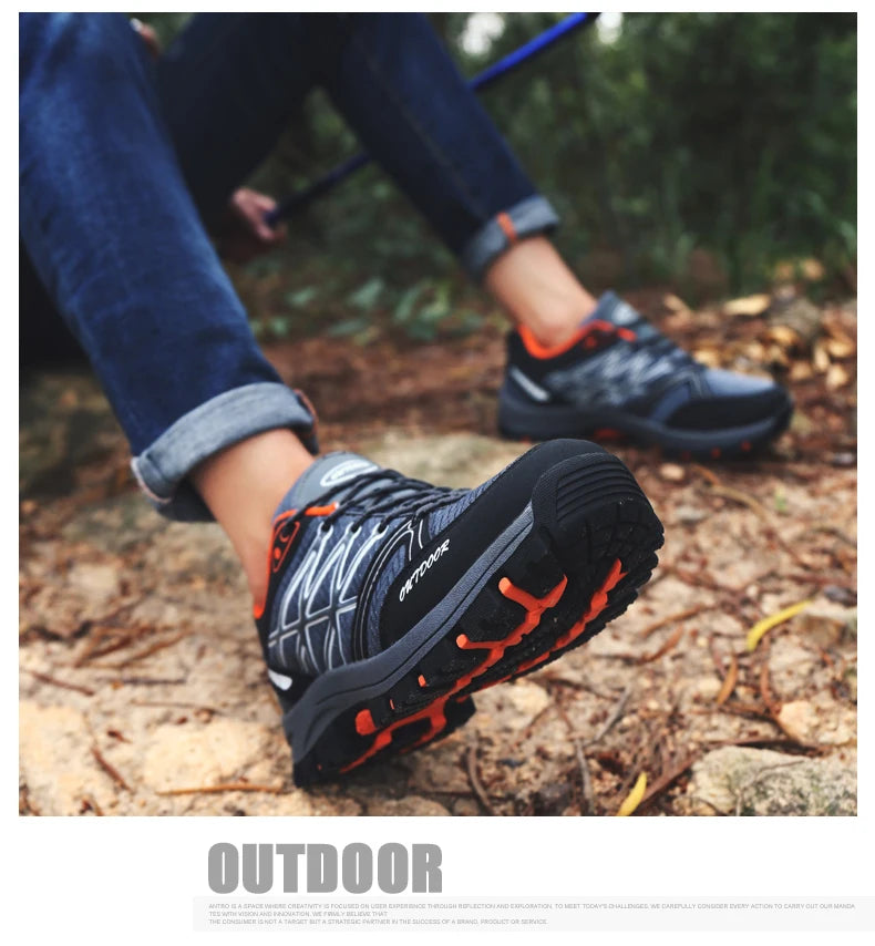 Scarpe da trekking da uomo Brand in mesh traspirante, scarpe da viaggio outdoor impermeabili per caccia e pesca, scarpe sportive da montagna, fuoristrada e riding