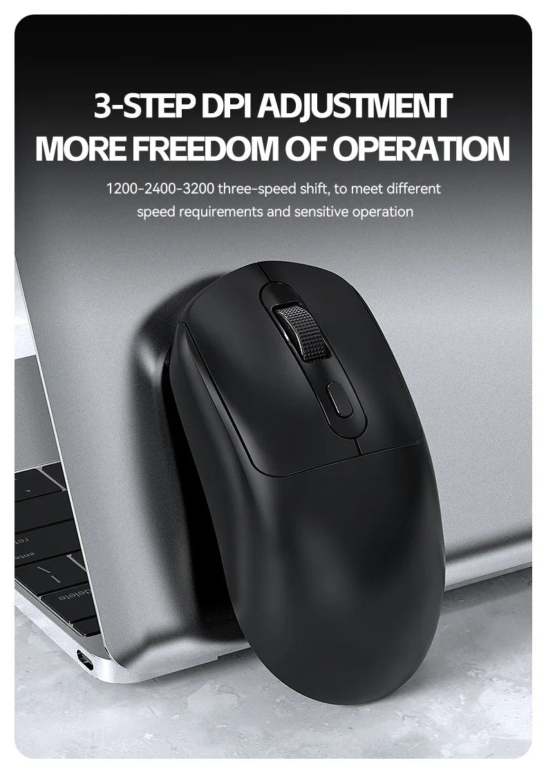 Mouse de gaming wireless Warvank X8, 500 mAh, reîncărcabil TYPE-C, mouse de birou potrivit pentru laptopuri și computere desktop