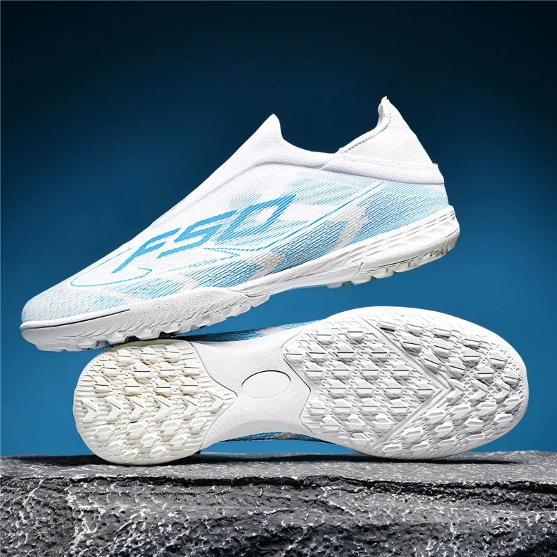 Nouvelles chaussures de football pour hommes, chaussures de match en extérieur, baskets de soccer, chaussures montantes de haute qualité, crampons antidérapants pour futsal et terrain synthétique, meilleures ventes