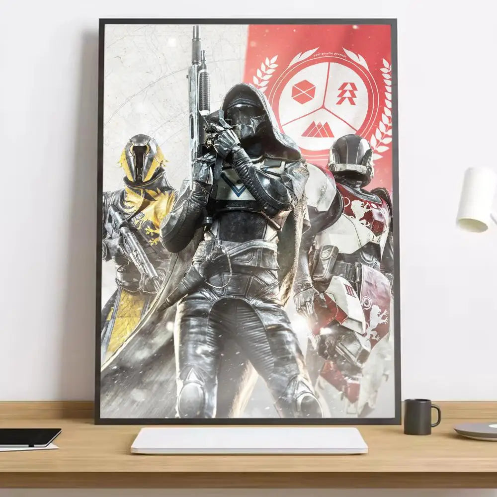 Movie Destiny 2 Painting Calligraphy Canvas Poster: Crease Free Waterproof Durable All Space Wall Decor