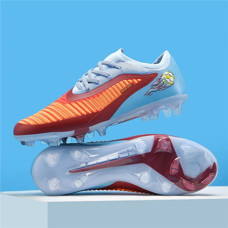Neue Fußballschuhe für Herren, rutschfeste Fußballschuhe für Erwachsene, Outdoor-Sportschuhe für Jungen, lange Stollen, atmungsaktive und bequeme Trainings- und Wettkampf-Cleats