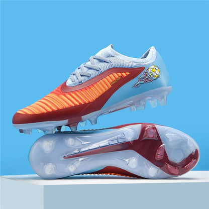 Neue Fußballschuhe für Herren, rutschfeste Fußballschuhe für Erwachsene, Outdoor-Sportschuhe für Jungen, lange Stollen, atmungsaktive und bequeme Trainings- und Wettkampf-Cleats