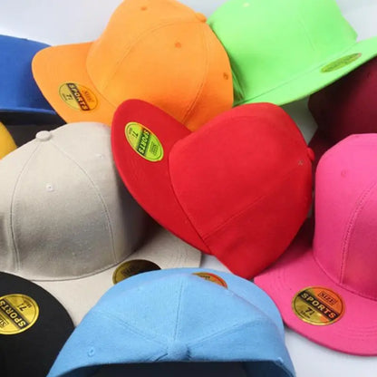 Men Women Multi Color Baseball Cap Peaked Cap Streetwear Hip hop Dad Hat wide Flat Brim Snapback Hat Outdoor Sun Hats for adult
