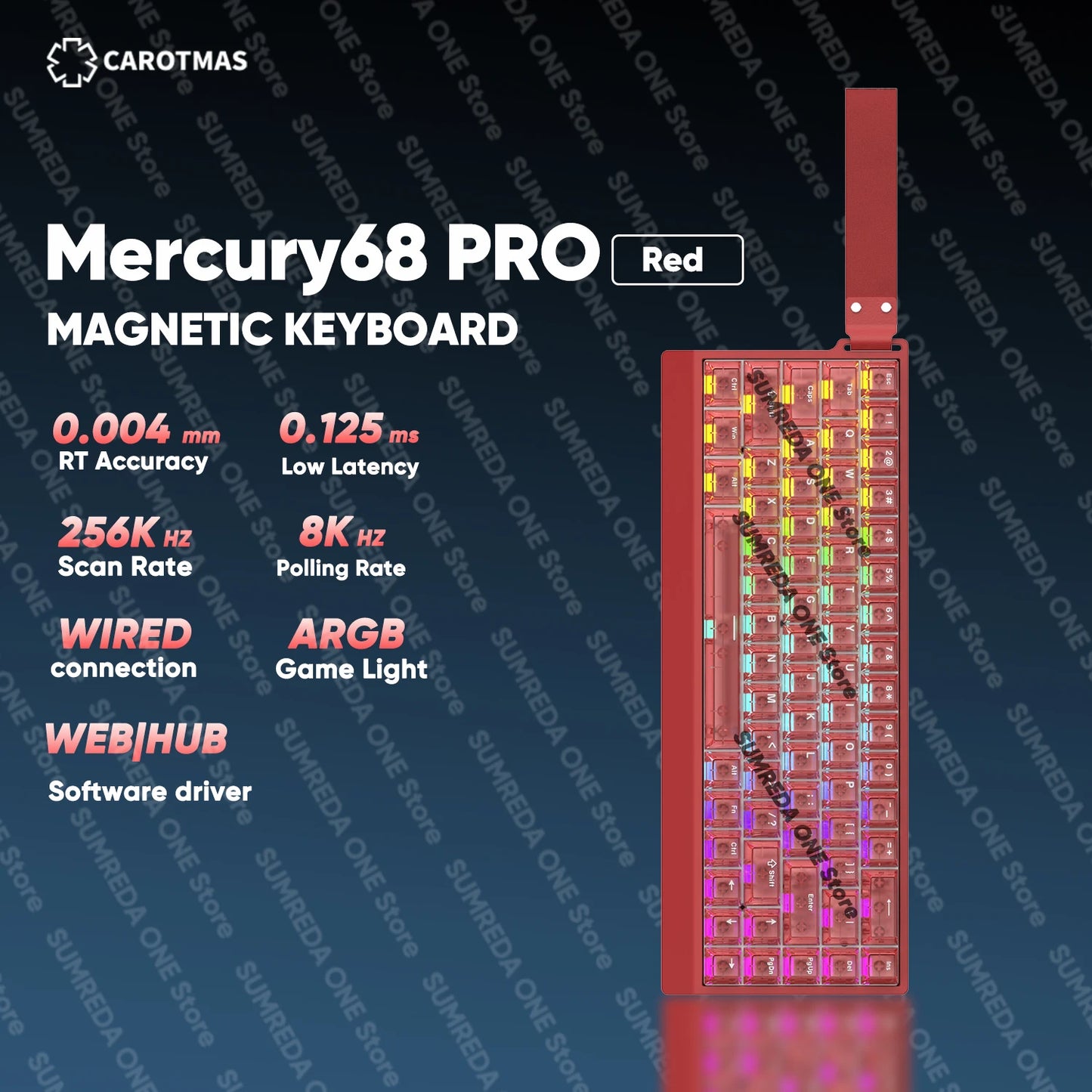 IROK Carotmas Mercury68 Max mars68 pro Mercury 68 teclado mecánico magnético gaming Rapid Trigge 0.001 8K con cable para gamers
