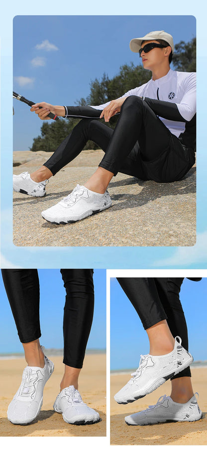 Sapatos Barefoot para Homem e Mulher, Calçado de Praia Outdoor de Secagem Rápida e Antiderrapante, Sapatos para Desportos Aquáticos e Fitness Indoor, Calçado Desportivo