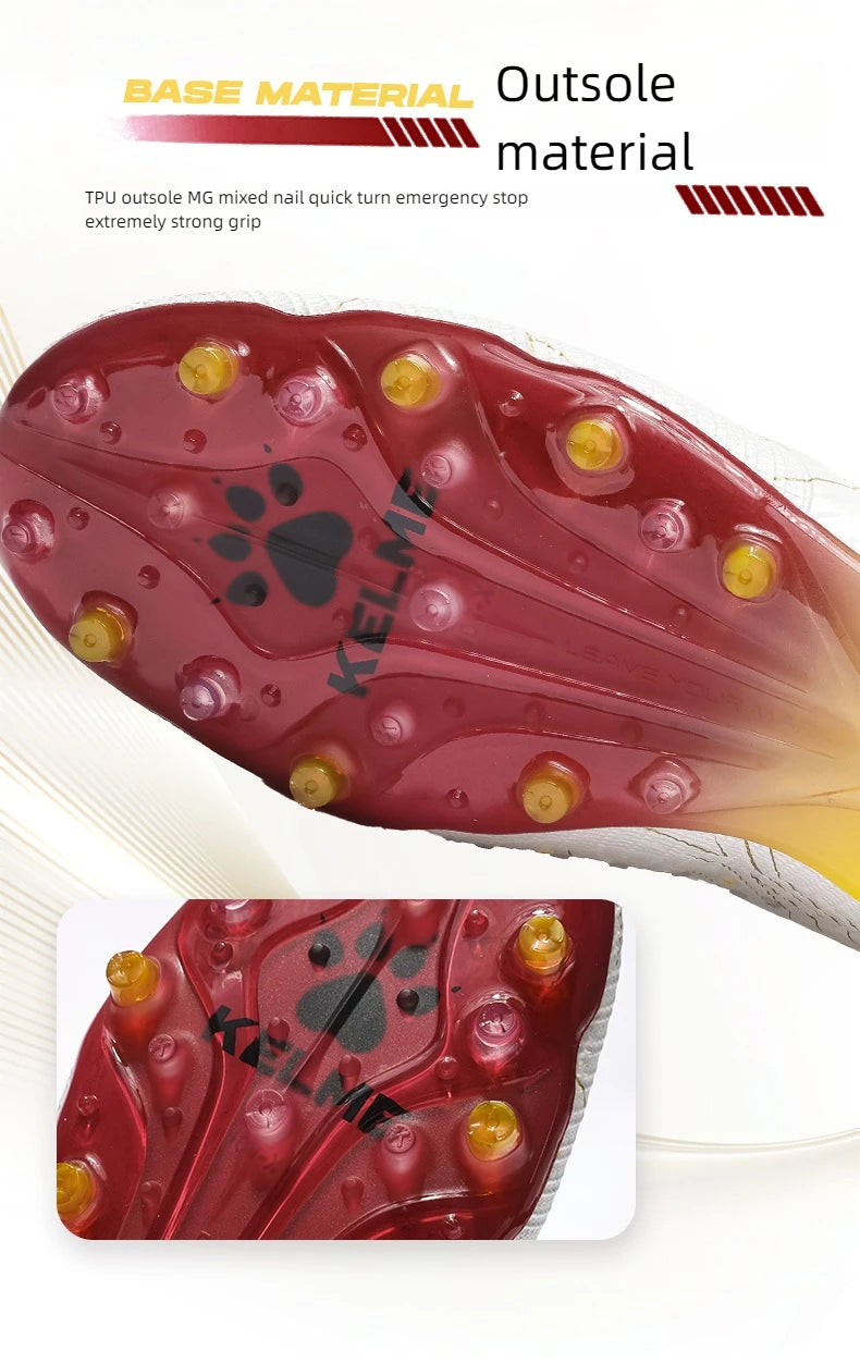 KELME Fotbalové kopačky pro dospělé Pánské Disease Electric 3.0 Krátké hroty Fotbalové boty Dětské MG Professional Zápasové tréninkové boty