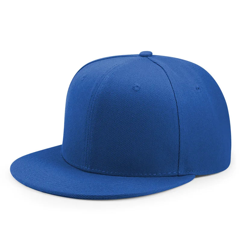 Partihandel 40 färger Justerbara platta snapback-kepsar med skärm Dam Mode Polyester Enfärgad basebollkeps Herr Hiphop Blank sportkeps