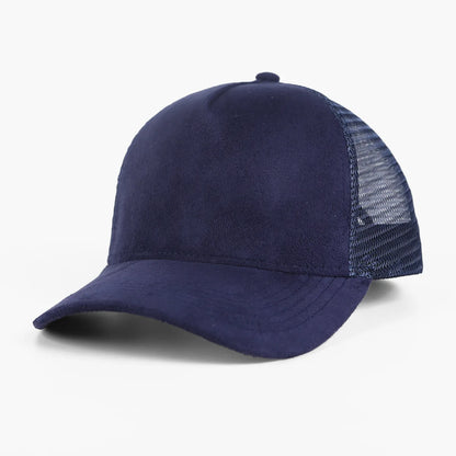 1 Piece Baseball Cap Men 5 panel Mesh Suede Trucker Hat Womren Spring Summer Outdoor Sports Hats Women Solid Color gorros