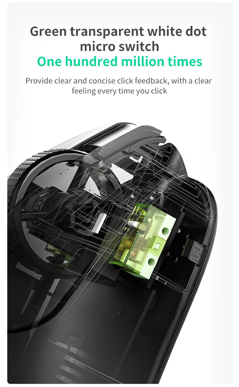 Mouse wireless AJAZZ AJ179 NL Star Flash Version, 3 modalità, bassa latenza, lunga autonomia, leggero e personalizzato, per ufficio e gaming