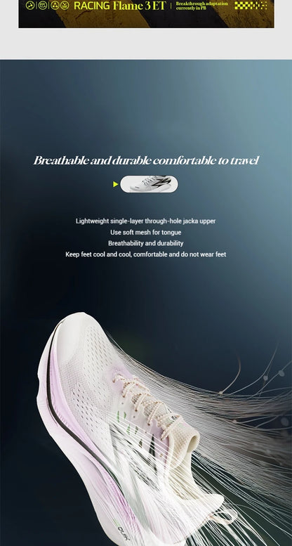 361 Degrees Flame 3.0 ET Men Running Shoes Racing Marathon Breathable Comfort Stable Rebound Jogging Male Sneakers 672612245F