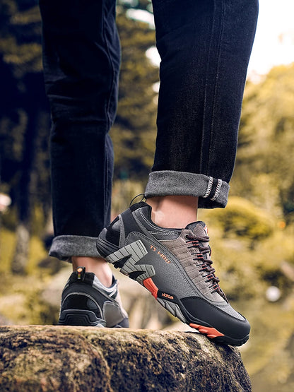 Outdoor-Liebhaber-Trekkingschuhe für Herren, wasserdichte Wanderschuhe, Bergstiefel aus echtem Leder, Woodland-Jagd- und taktische Schuhe