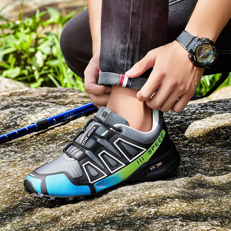 Lockless Fahrradschuhe für Herren, rutschfeste Outdoor-Mountain-Cross-Country-Wanderschuhe, atmungsaktive Sportschuhe, Rennradschuhe