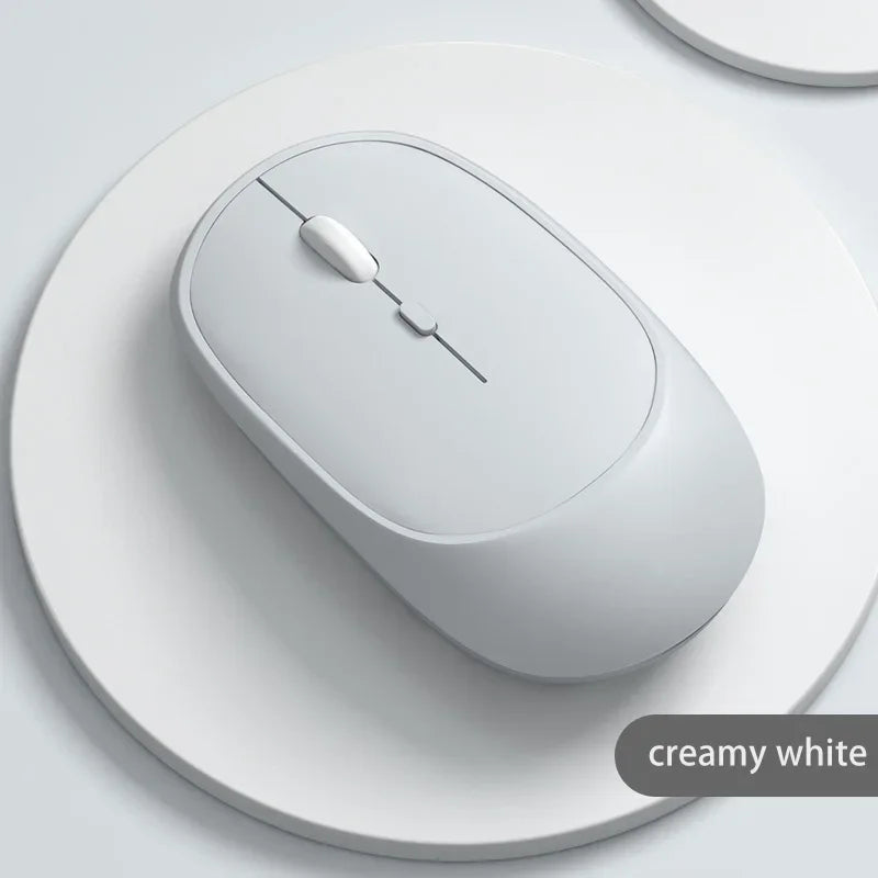 Lenovo draadloze muis USB-oplaadbaar ergonomisch met instelbare DPI voor kantoor, stil, 2.4G Bluetooth optische elektrische muis voor gaming en kantoor