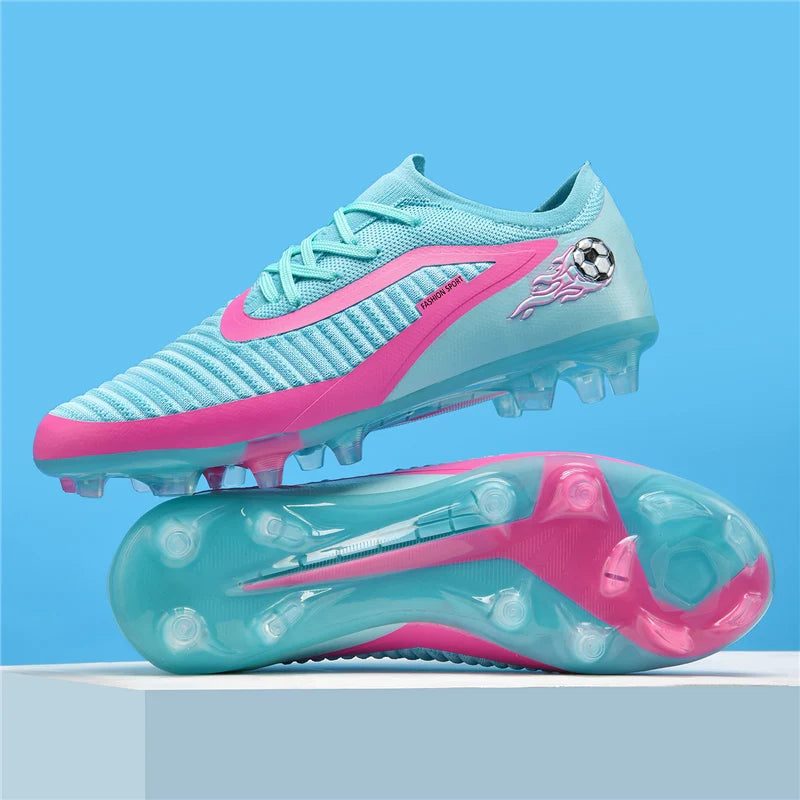Neue Fußballschuhe für Herren, rutschfeste Fußballschuhe für Erwachsene, Outdoor-Sportschuhe für Jungen, lange Stollen, atmungsaktive und bequeme Trainings- und Wettkampf-Cleats