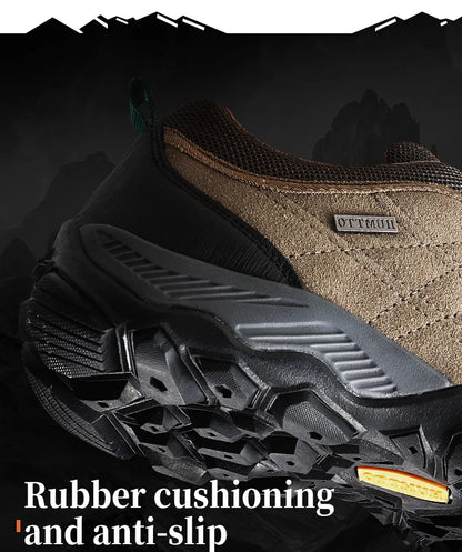 HUMTTO Sapatilhas de Caminhada para Homem, Designer de Luxo, Inverno, Escalada e Trekking, para Homem, em Pele, Outdoor, Desporto e Trabalho, 110282A