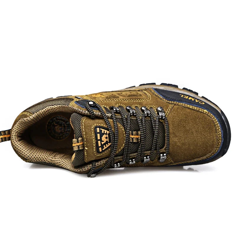Herren-Wanderschuhe aus Veloursleder, Outdoor-Trail-Trekking-Sneaker, rutschfeste, atmungsaktive Kletterschuhe für Herren, Bergsportschuhe