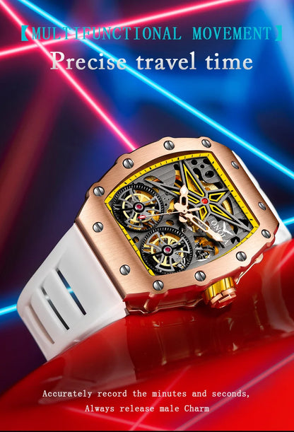 New Luxury Fashion Watches Men ONOLA Brand Hollow Full Automatic Mechanical Men Watch Waterproof Clock
