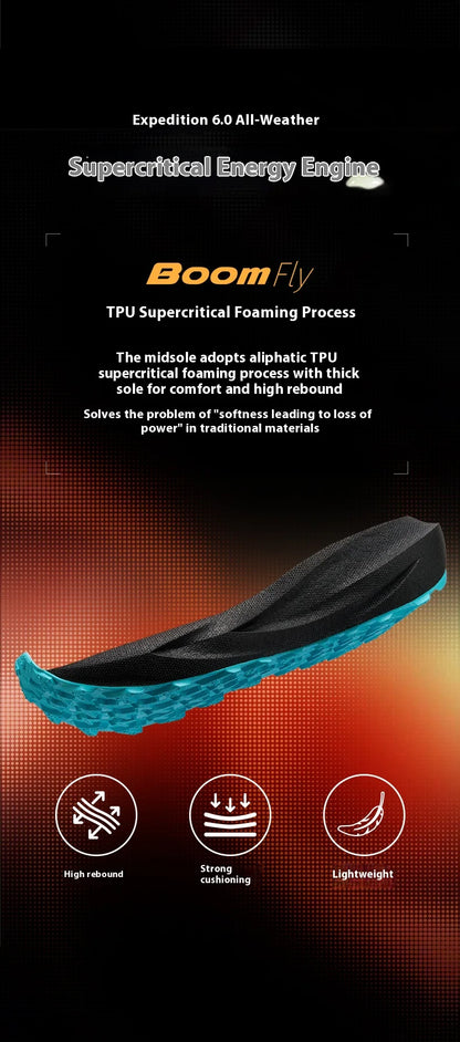 BMAI Outdoor Men's Sports Shoes Breathable Men Sneakers Lightweight Mountain Running Shoes for Men Cushion Trail Jogging Sneakers