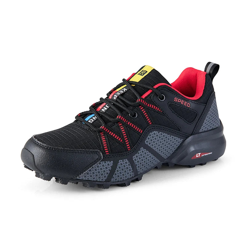 Herenwandelschoenen voor alle terreinen – outdoor sportschoenen van ademend mesh, antislip en slijtvast, voor wandelen en fietsen outdoor